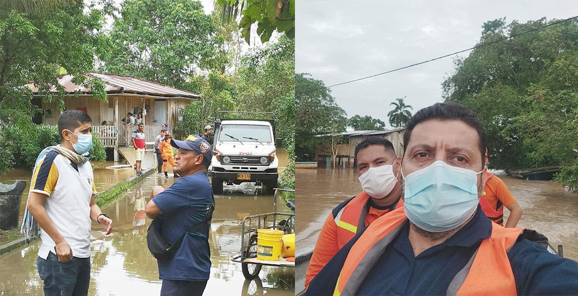 Gobernación continua evaluando emergencia invernal en los municipios del Departamento
