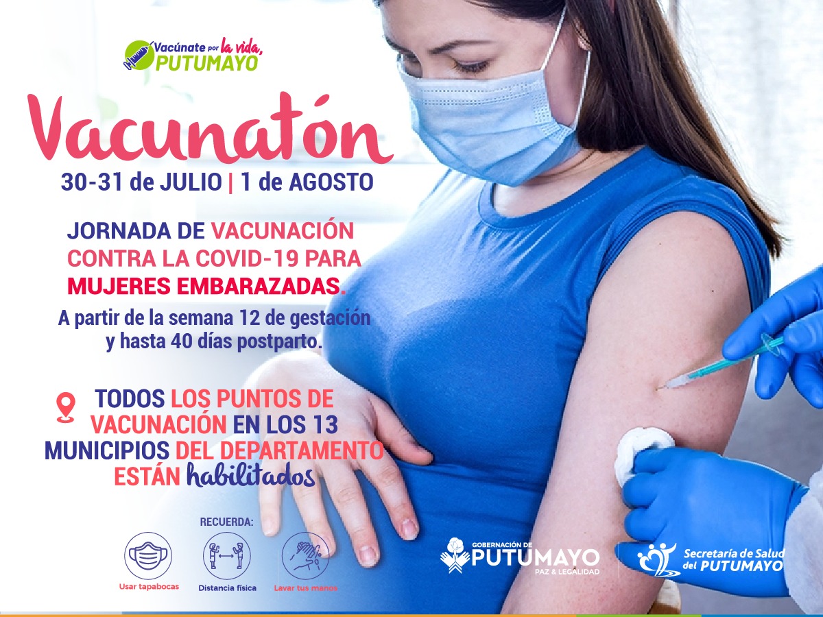 Segunda ‘vacunatón’ para gestantes y menores de 12 a 17 años con comorbilidades