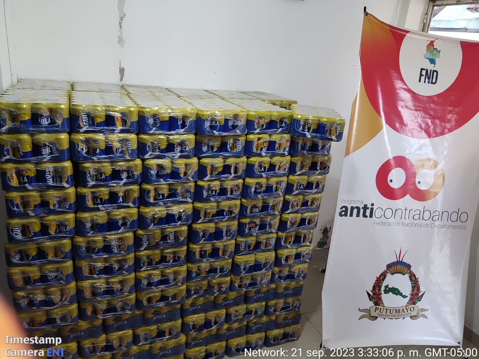 Aprehensión de cerveza evasora de impuestos en Mocoa