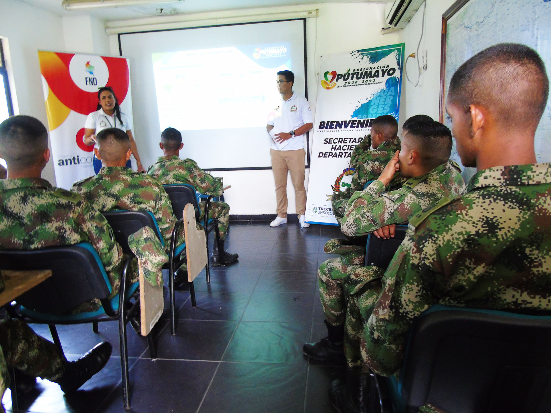 La Secretaría de Hacienda Departamental a través del Grupo Operativo Anticontrabando de la Oficina de Rentas capacitó al Batallón de Ingenieros de Combate No 27 del Ejército Nacional